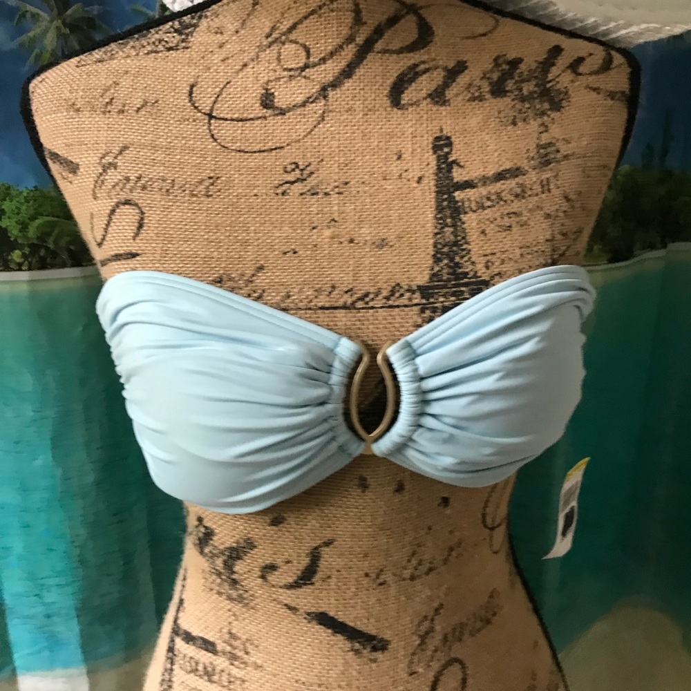 VINCE CAMUTO SWIM STRAPLESS BIKINI TOP SZ XS